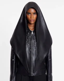 Hot x future leather hood Women Hats