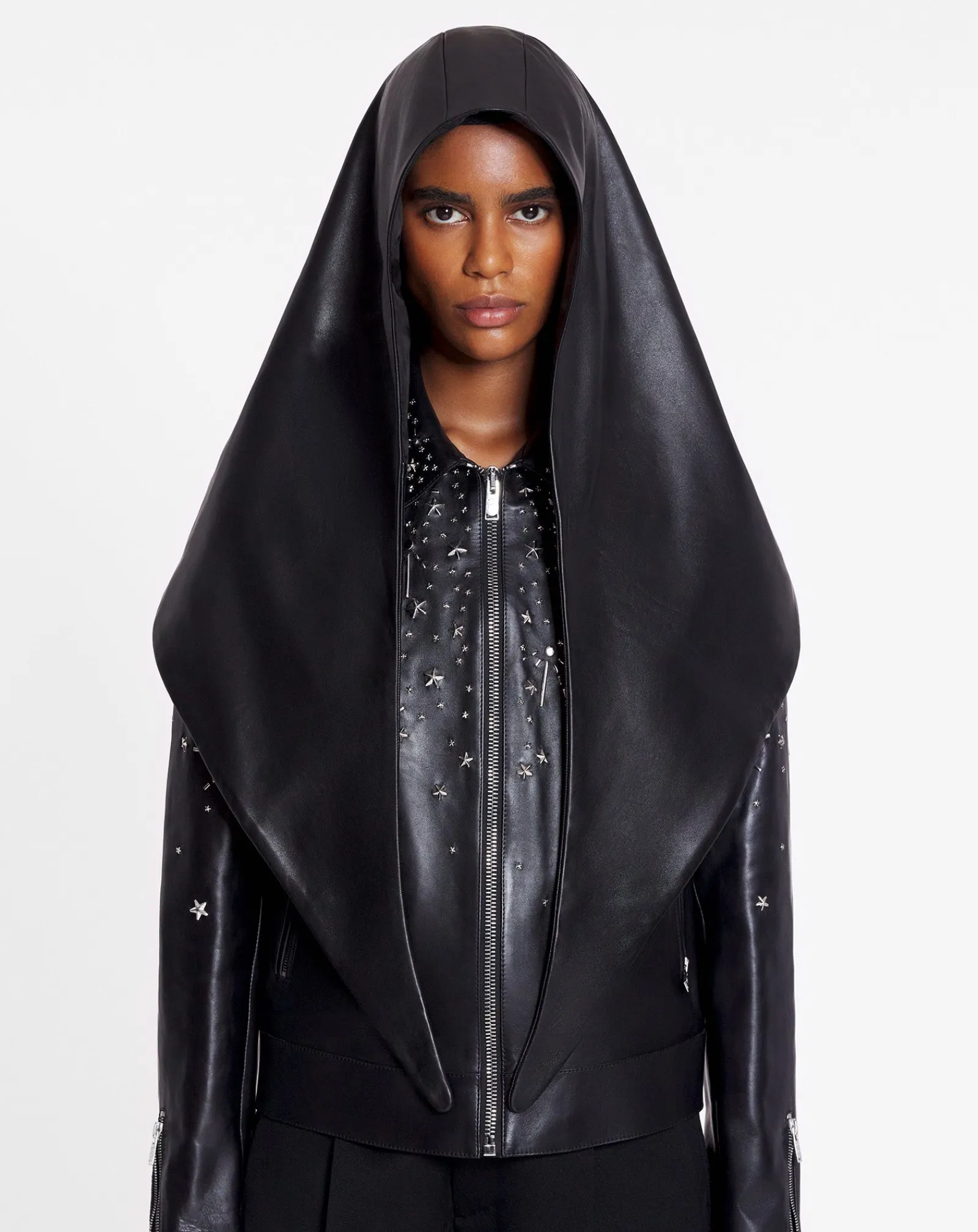 Hot x future leather hood Women Hats
