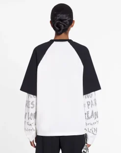 x future long-sleeved print t-shirt Women T-shirts & Sweatshirts