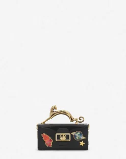 x future pencil cat nano leather bag with pins Women Mini Bags & Clutches