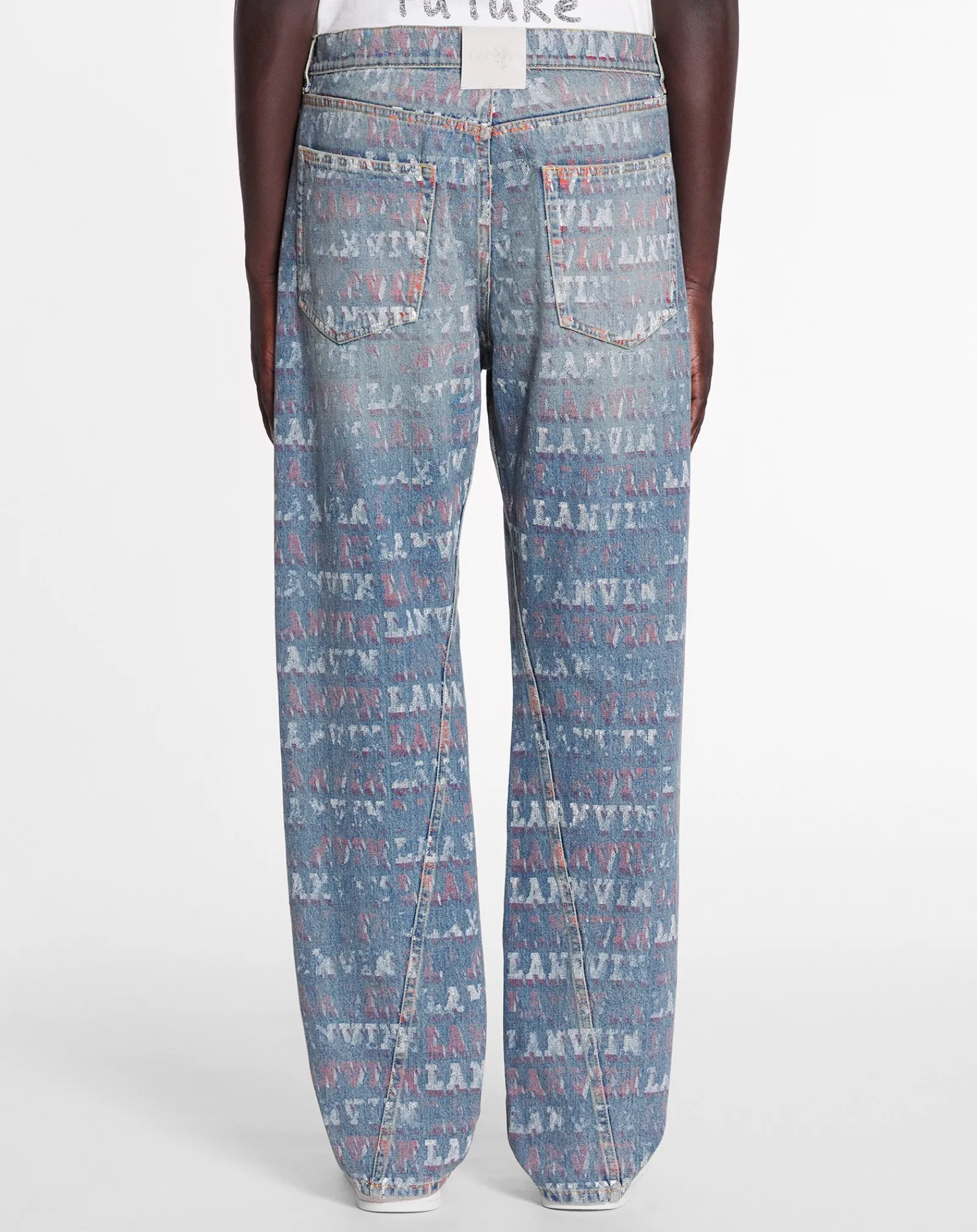 Online x future straight fit printed pants for men Pants & Shorts