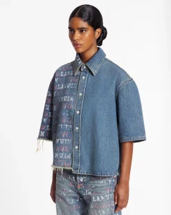 Sale x future unisex asymmetrical printed shirt Shirts