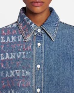 Sale x future unisex asymmetrical printed shirt Shirts