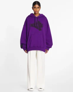 Online x future unisex baggy hoodie with eagle print Women T-shirts & Sweatshirts