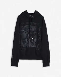 Clearance x future unisex loose-fit printed hoodie Women T-shirts & Sweatshirts