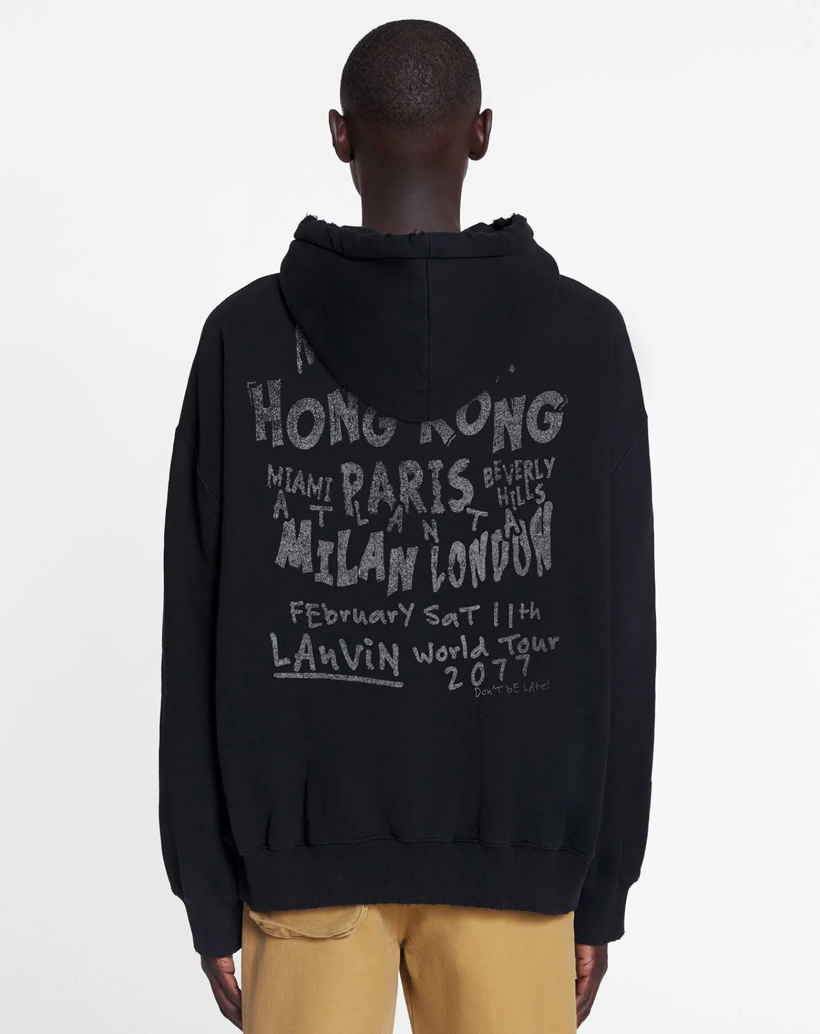 Clearance x future unisex loose-fit printed hoodie Women T-shirts & Sweatshirts