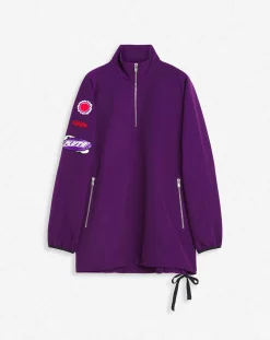 Online x future windbreaker with zipper and emblems Coats & Jackets