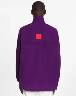 Online x future windbreaker with zipper and emblems Coats & Jackets