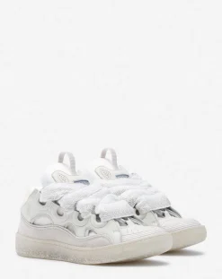 Online Leather curb sneakers Women Curb