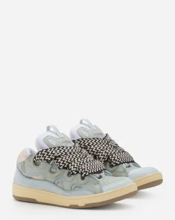 Online Leather curb sneakers Girls (4-12 Years)