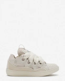 Leather curb sneakers Women Sneakers