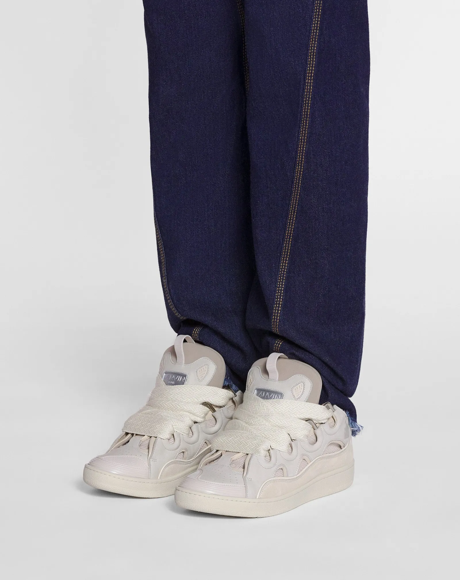 Sale Leather curb sneakers Curb