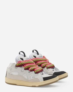 New Leather curb sneakers Women Sneakers
