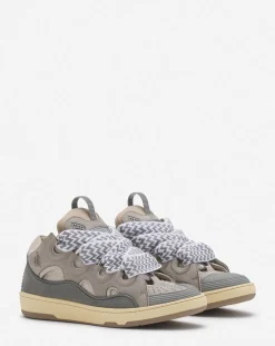 New Leather curb sneakers Women Curb