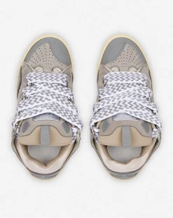 New Leather curb sneakers Women Curb