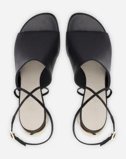 Clearance Leather sequence by chunky heeled sandals Women Sandals & Mules