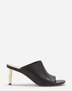 Outlet Leather sequence by mules Women Sandals & Mules