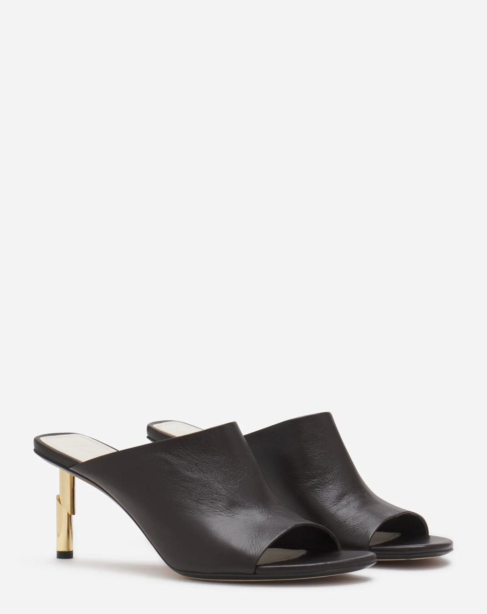 Outlet Leather sequence by mules Women Sandals & Mules