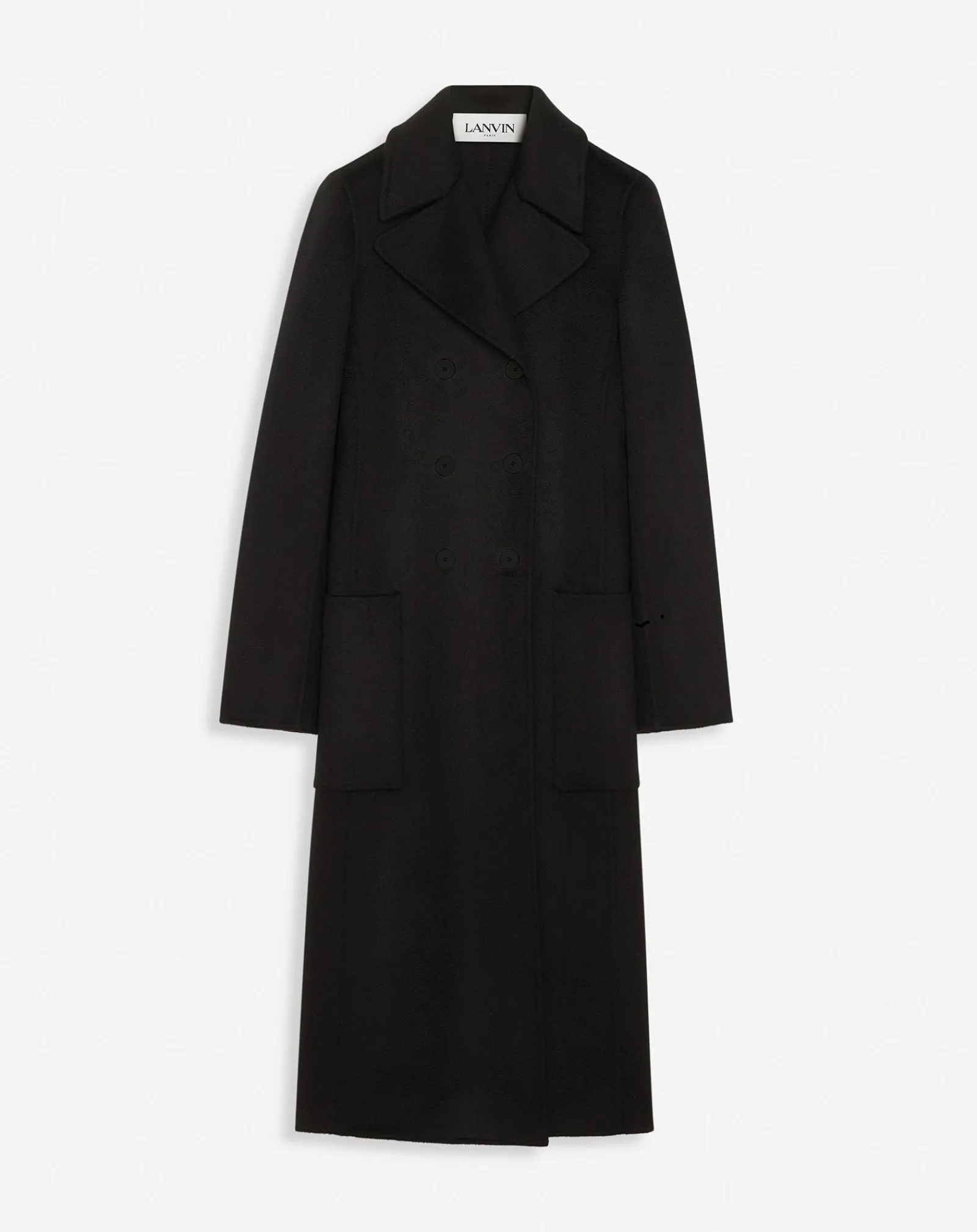 Outlet Long coat in double-faced cashmere Women Coats & Jackets