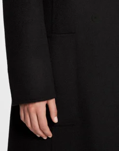 Outlet Long coat in double-faced cashmere Women Coats & Jackets