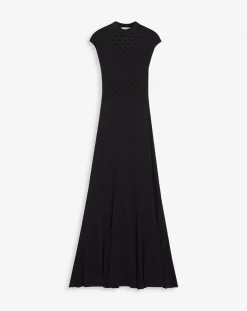 Clearance Long dress in lace effect knit Women Dresses
