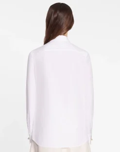 New Long sleeve shirt in poplin Women Tops
