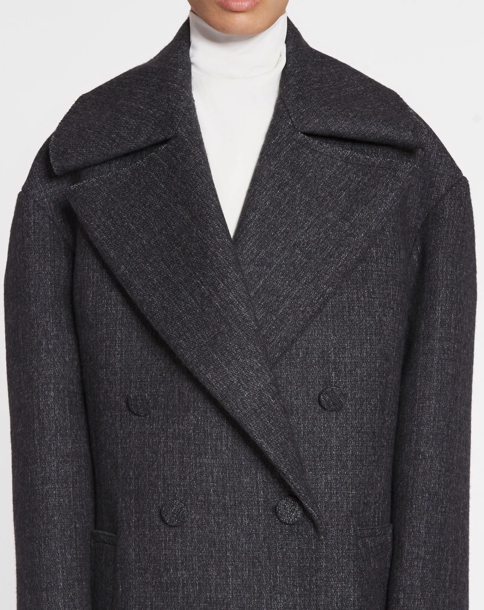 Discount Loose-fit two-tone coat Women Coats & Jackets