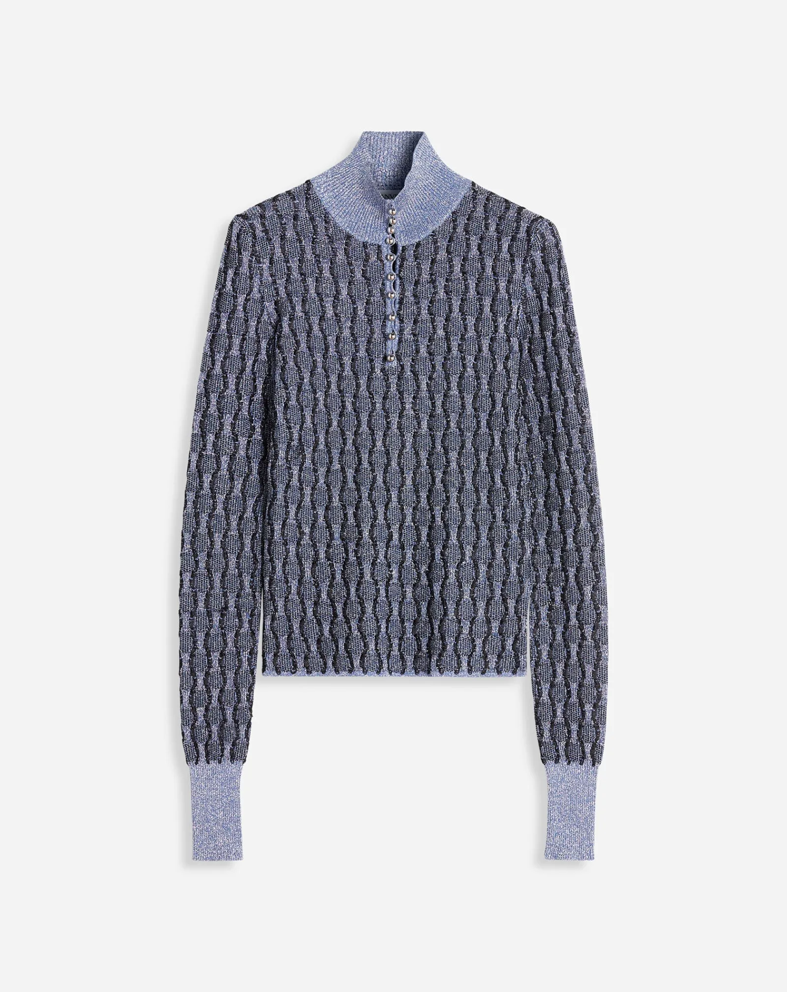 Lurex jacquard top Women Knitwear
