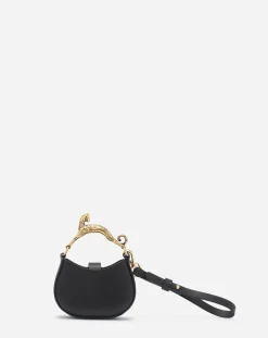 Discount Micro hobo cat charm bag in leather Women Hobo