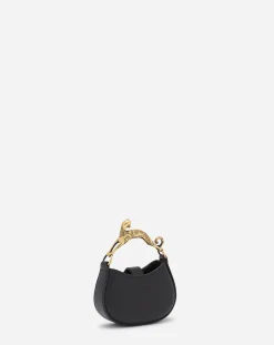 Discount Micro hobo cat charm bag in leather Women Hobo