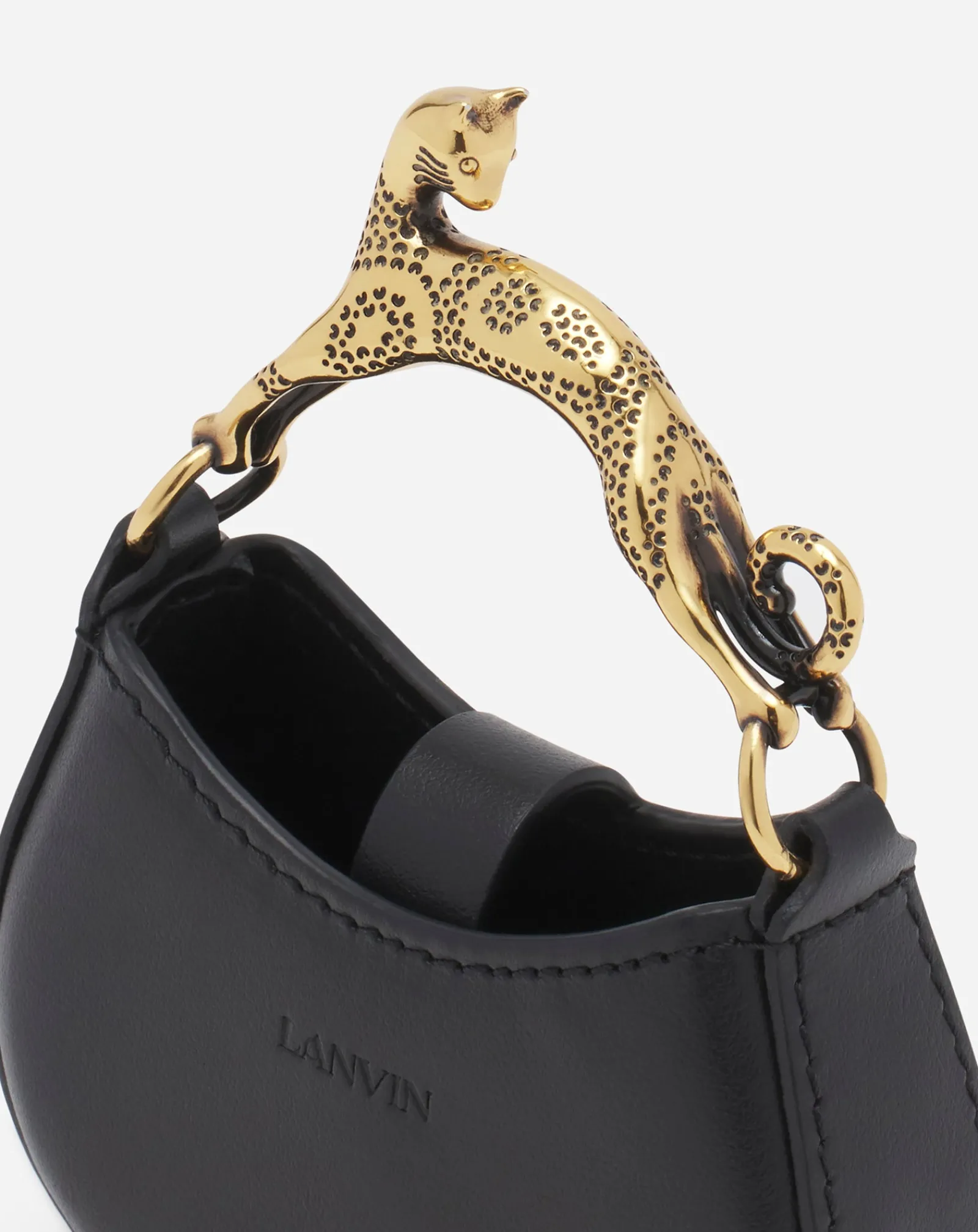 Discount Micro hobo cat charm bag in leather Women Hobo