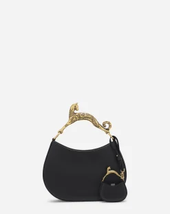 Discount Micro hobo cat charm bag in leather Women Hobo