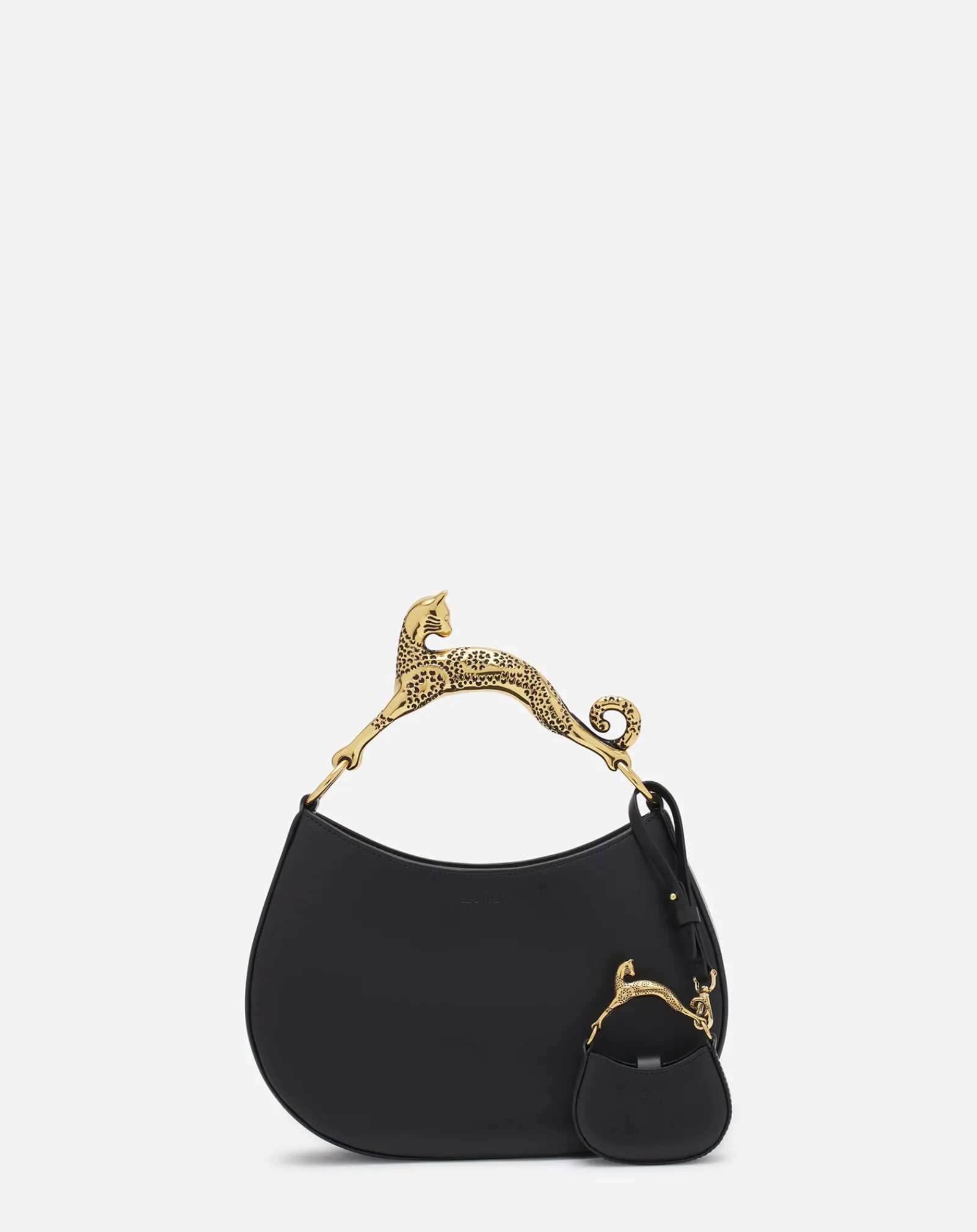 Discount Micro hobo cat charm bag in leather Women Hobo