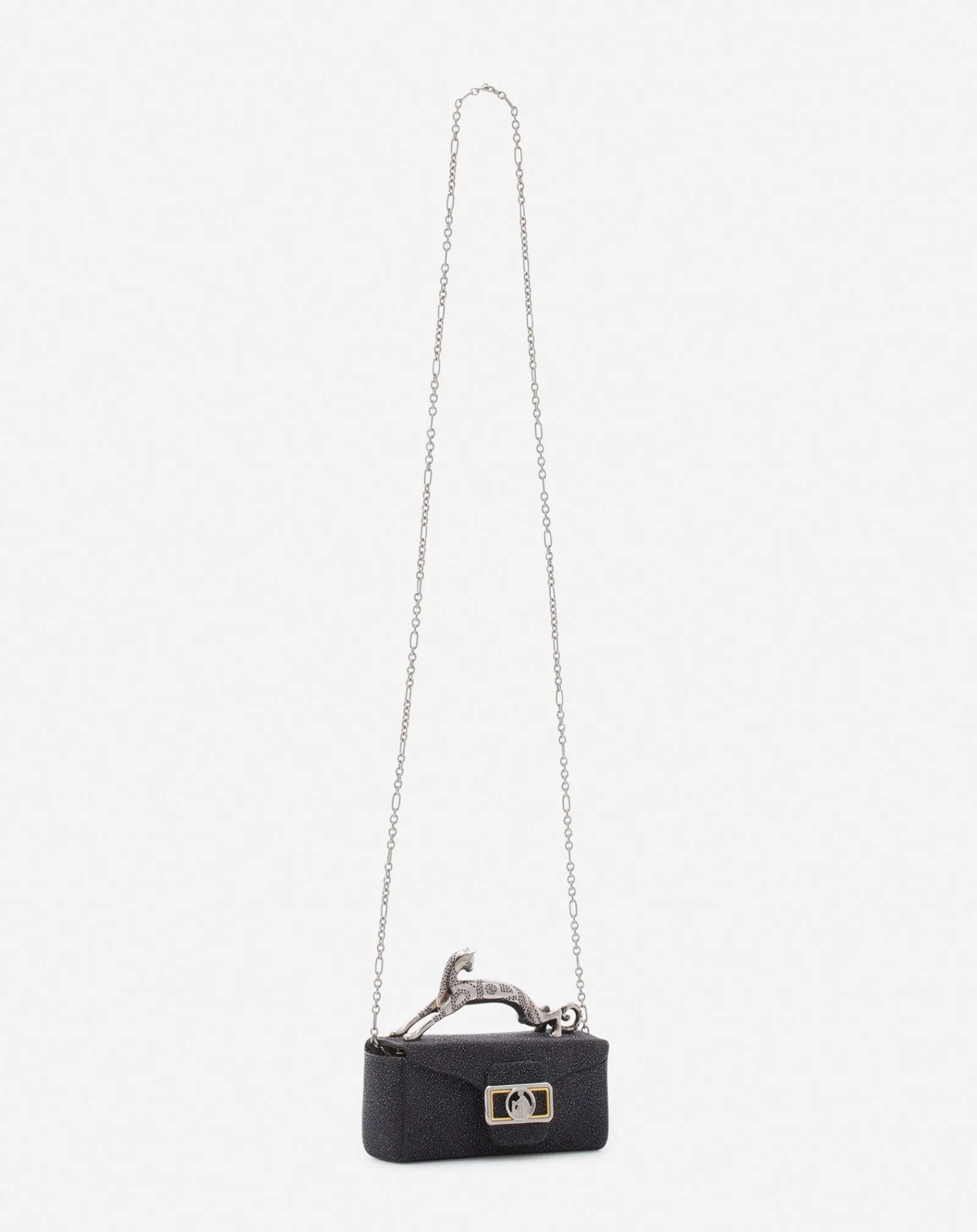 Sale Micro pencil cat bag in suede Women Wallets & Small Leather Goods