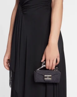 Outlet Micro pencil cat bag in suede Women Mini Bags & Clutches