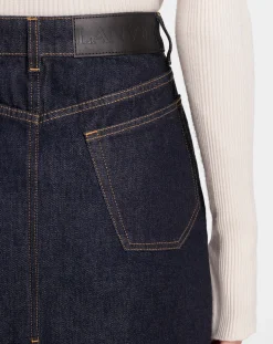 Hot Mid-length straight denim skirt Women Skirts & Shorts