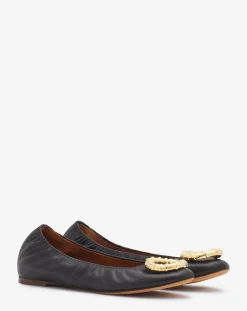 Outlet Mélodie leather ballerina flat Women Ballerinas