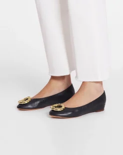 Outlet Mélodie leather ballerina flat Women Ballerinas
