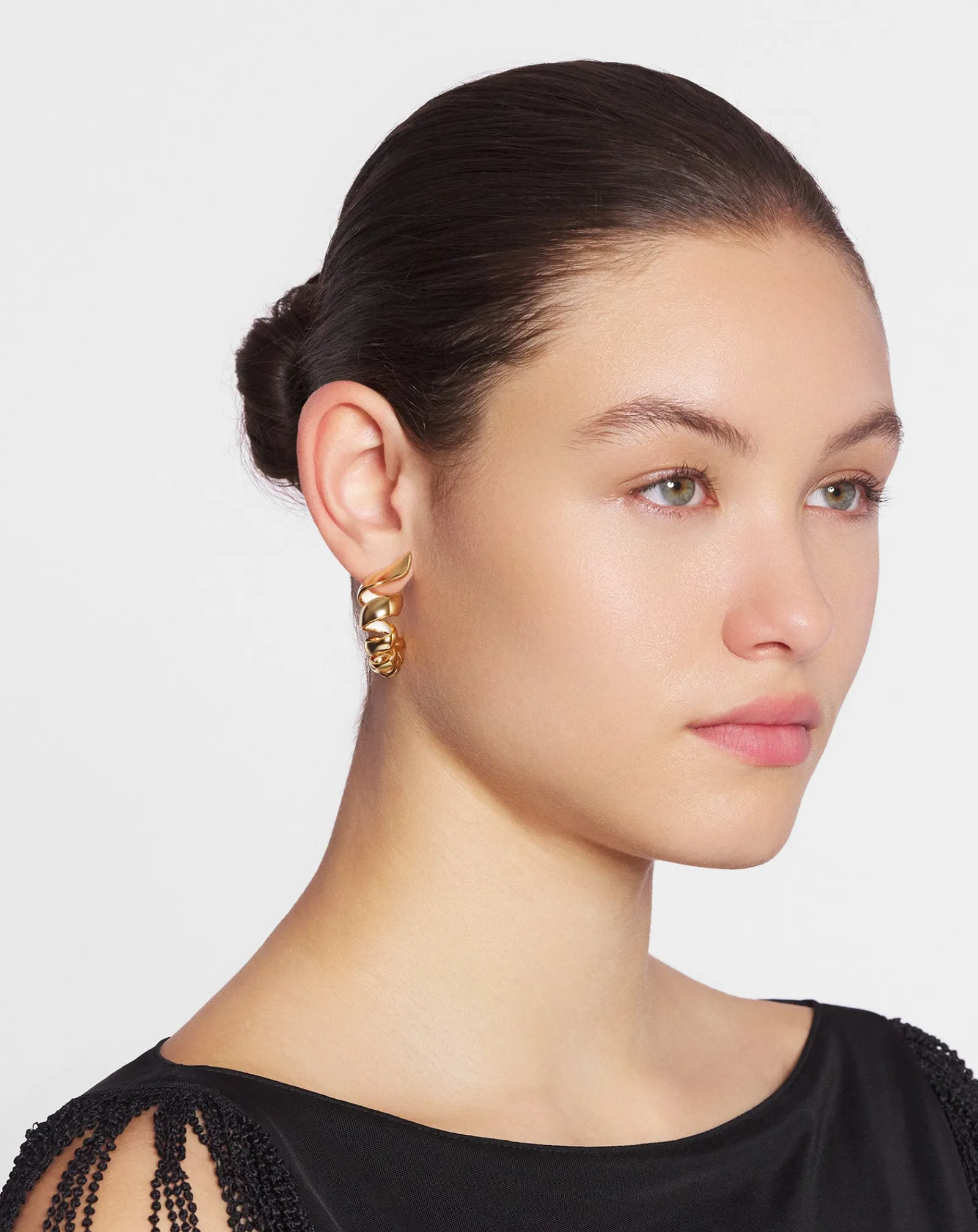 Hot Mélodie ribbon creole earrings Women Jewelry