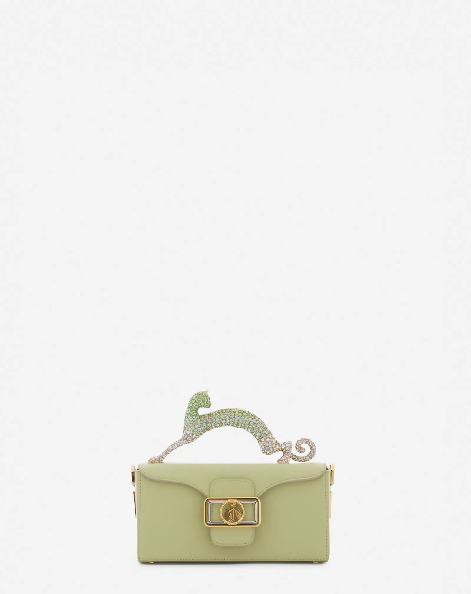 Outlet Nano pencil cat bag in leather and rhinestones Women Mini Bags & Clutches