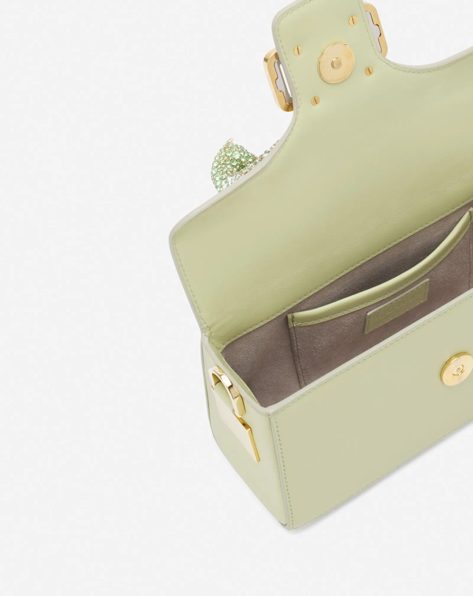Outlet Nano pencil cat bag in leather and rhinestones Women Mini Bags & Clutches