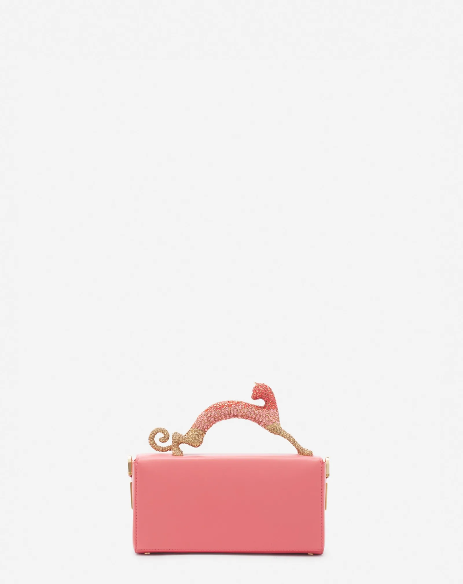 New Nano pencil cat bag in leather and rhinestones Women Mini Bags & Clutches
