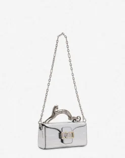 Online Nano pencil cat bag in metallic leather Women Pencil