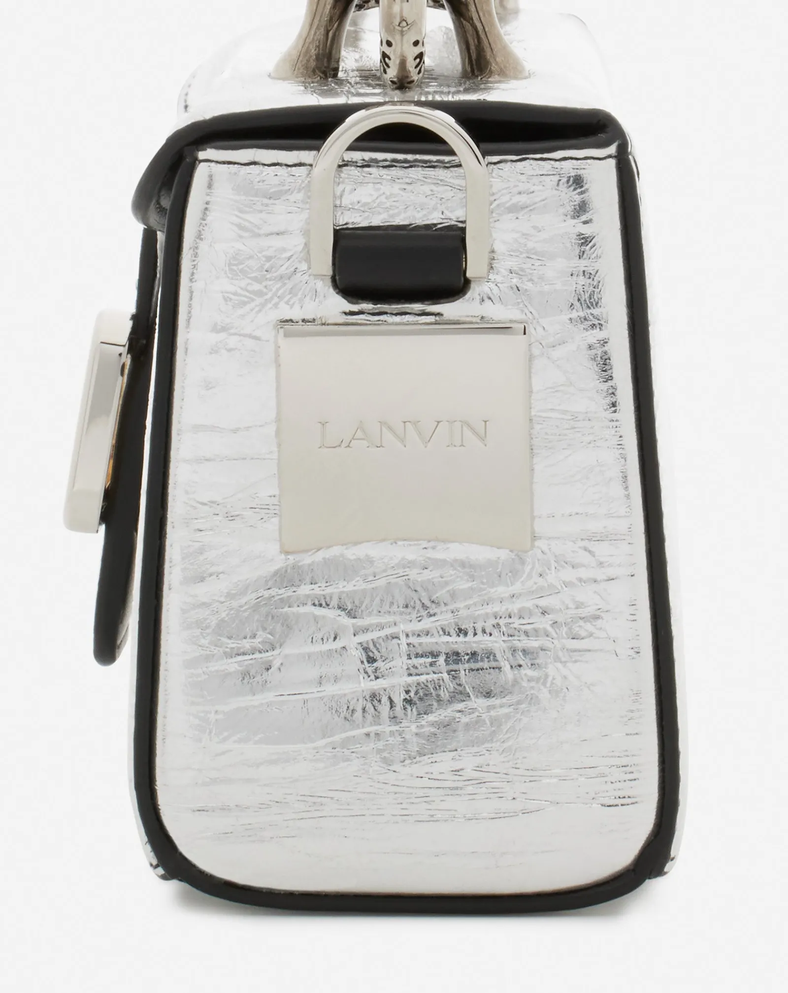 Online Nano pencil cat bag in metallic leather Women Pencil