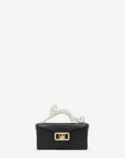 Best Nano pencil cat leather and rhinestone bag Women Crossbody Bags & Shoulder Bags
