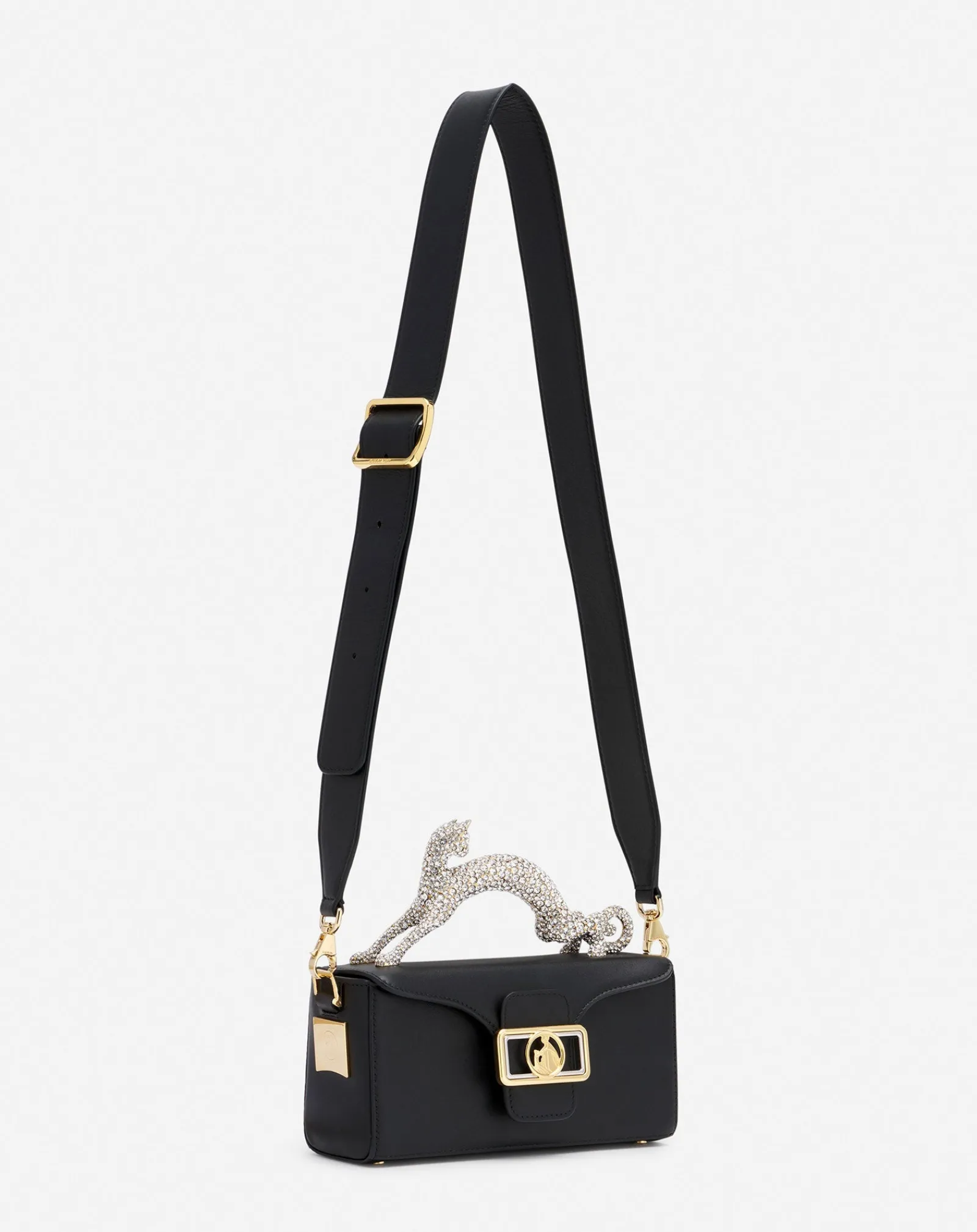 Best Nano pencil cat leather and rhinestone bag Women Crossbody Bags & Shoulder Bags
