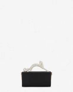 Best Nano pencil cat leather and rhinestone bag Women Crossbody Bags & Shoulder Bags