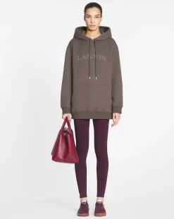 New Oversized bead embroidered hoodie Women T-shirts & Sweatshirts
