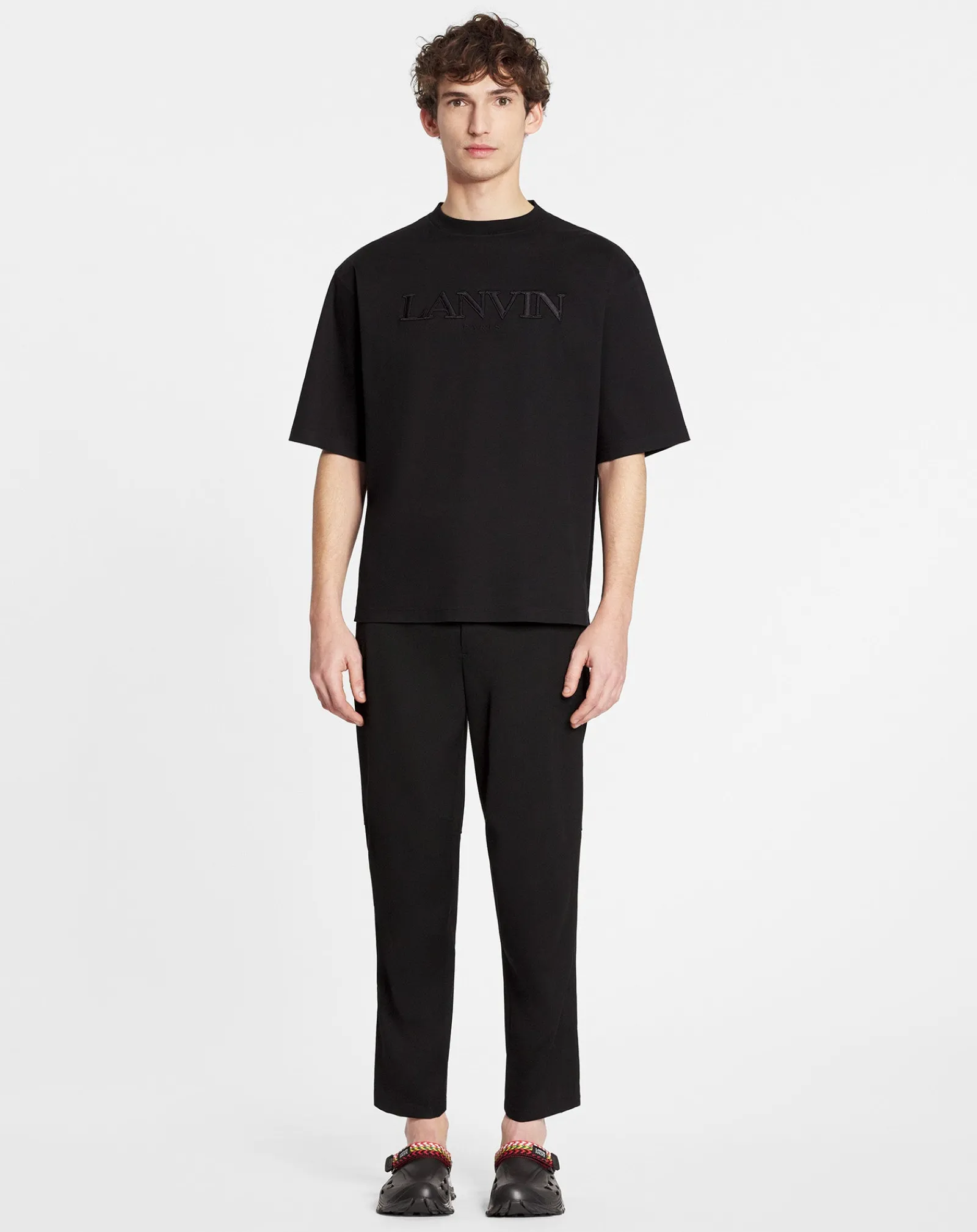 Outlet Oversized paris embroidered t-shirt T-shirts & Polos