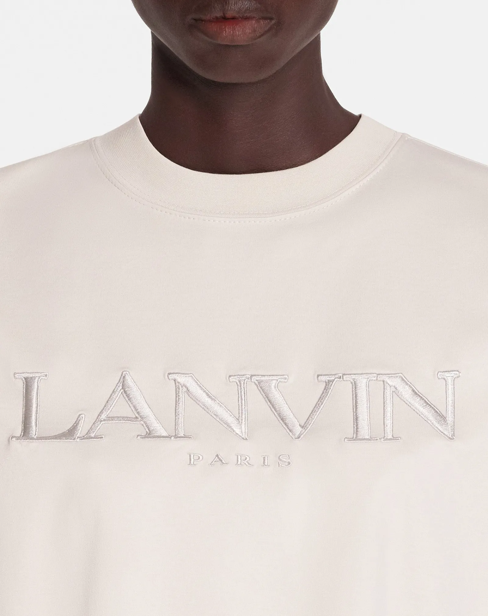 Clearance Oversized paris embroidered t-shirt Women T-shirts & Sweatshirts